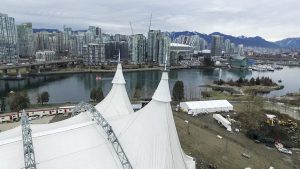 Vancouver Skyline with the White Big Top