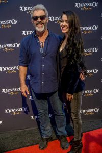Mel Gibson and Rosalind Ross at Odysseo premiere in Camarillo