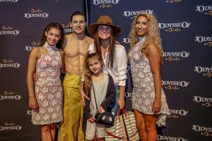 Tiffani Thiessen and daughter at Odysseo premiere in Camarillo