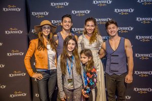 Samantha Harris with daughters at Odysseo premiere in Camarillo